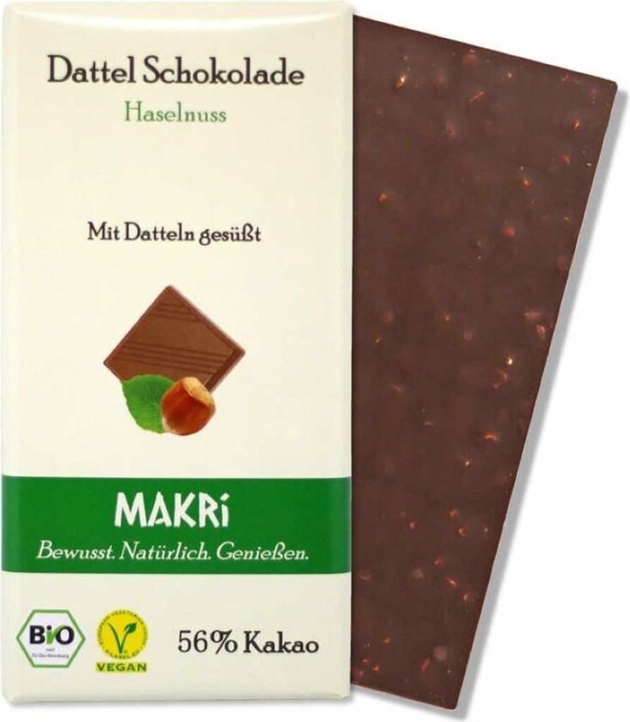 A chocolate bar with its packaging, presented on a white background.