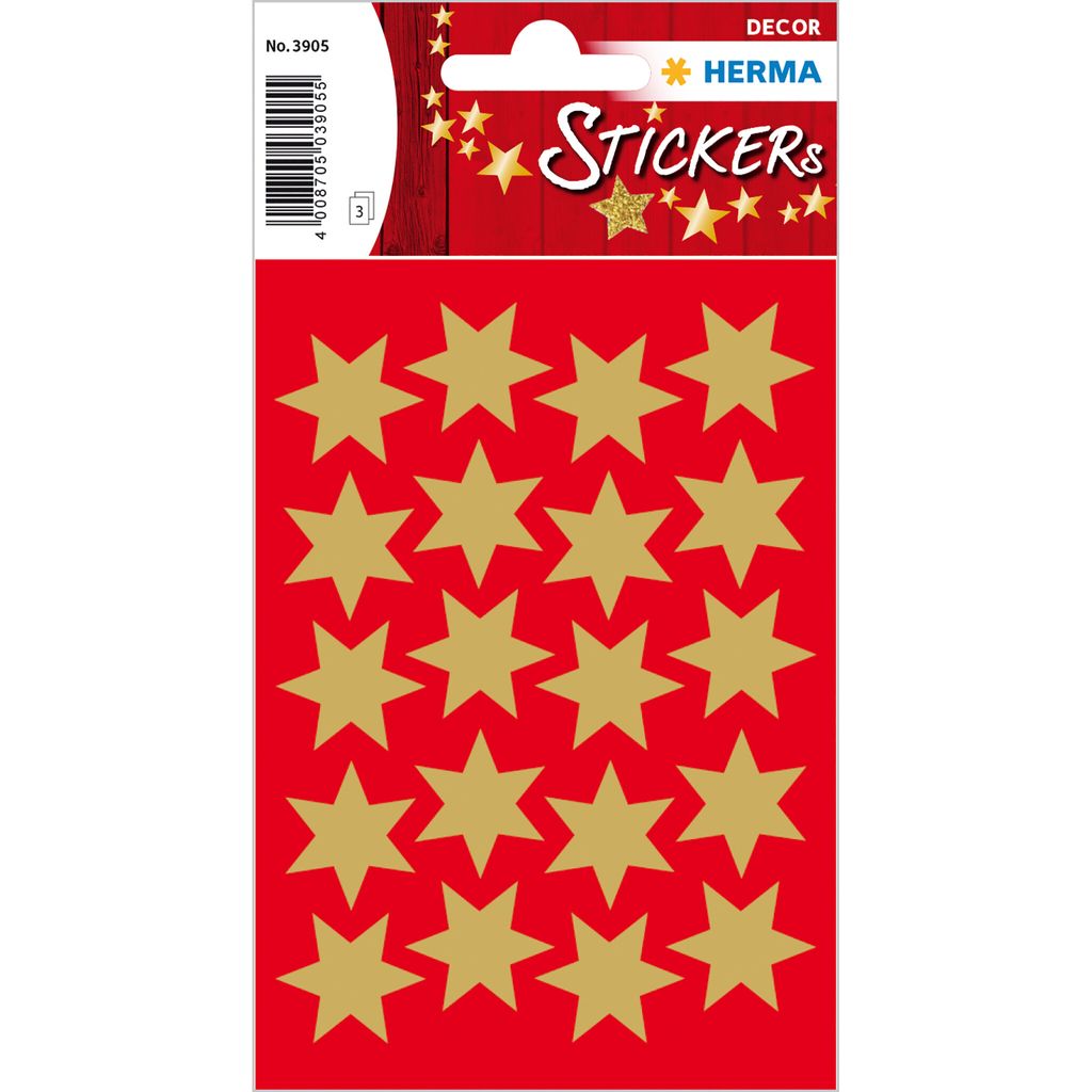 HERMA DECOR STERNE GOLD Ø21 mm Immagine del prodotto 