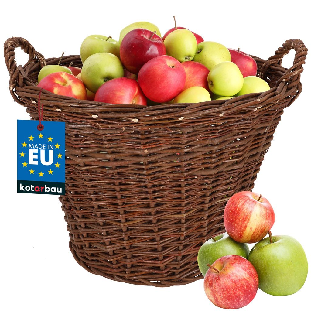 KOTARBAU® Proutěný koš s uchy Univerzální pro skladování a Obrázek produktu 