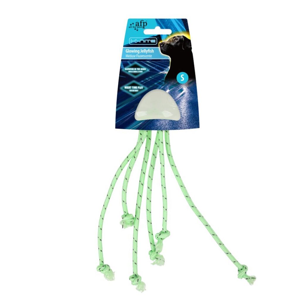 AFP Jouet pour chiens K-Nite-Glowing Méduse, taille : S Image du produit 