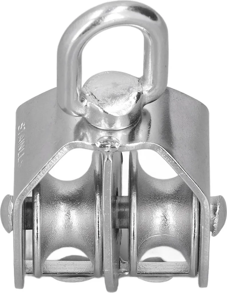 Carrucola Doppia M32 Acciaio Inox 304 | Carico 250kg Nautica Professionale