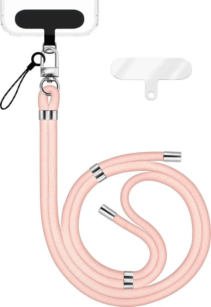 Laccetto Cellulare Rosa HoldMe Edition - Catena Nylon Universale