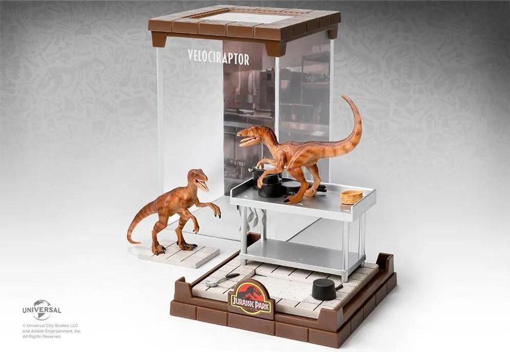 Jurský park Velociraptors Creature Diorama Statue 18 cm Obrázok produktu 