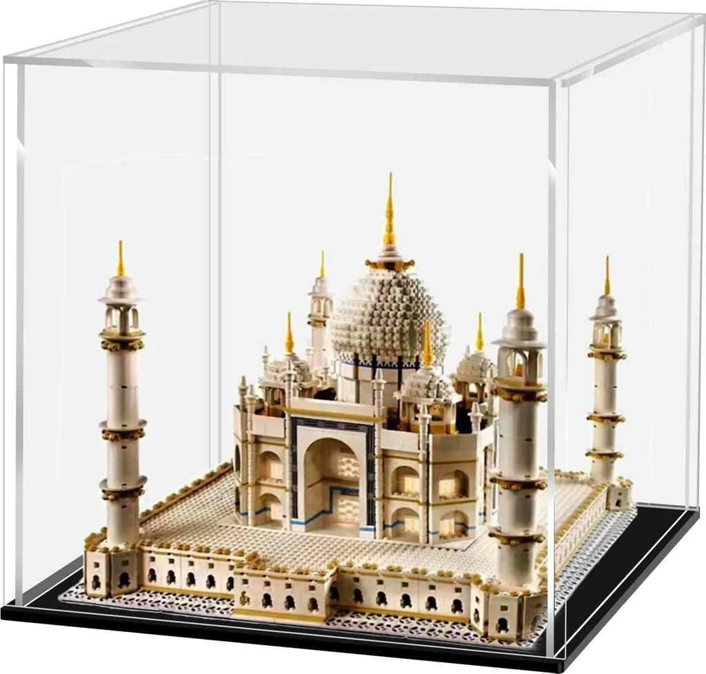 Présentoir acrylique pour figurine et collection de minéraux de 25 cm
