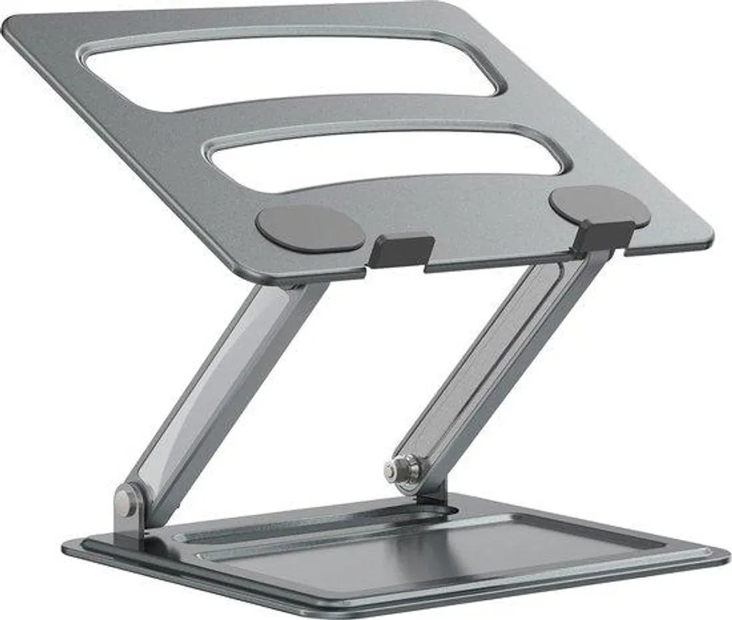 Support Ordinateur Portable de 10 à 17 Pouces Gris pour le Télétravail