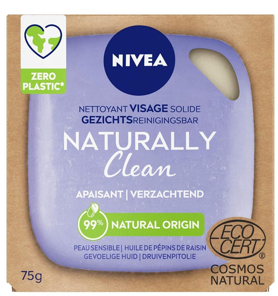 Nivea Naturally Clean Savon adoucissant 75 g Image du produit 