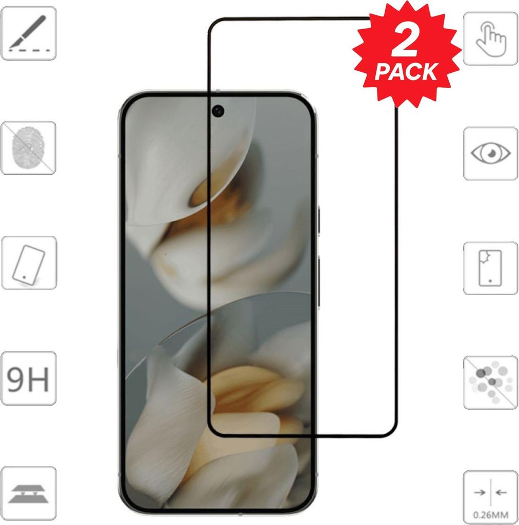 Für Google Pixel 10 Pro XL 2x 3D Premium Full 9H 0,3mm Hart Glas Folie Schutz