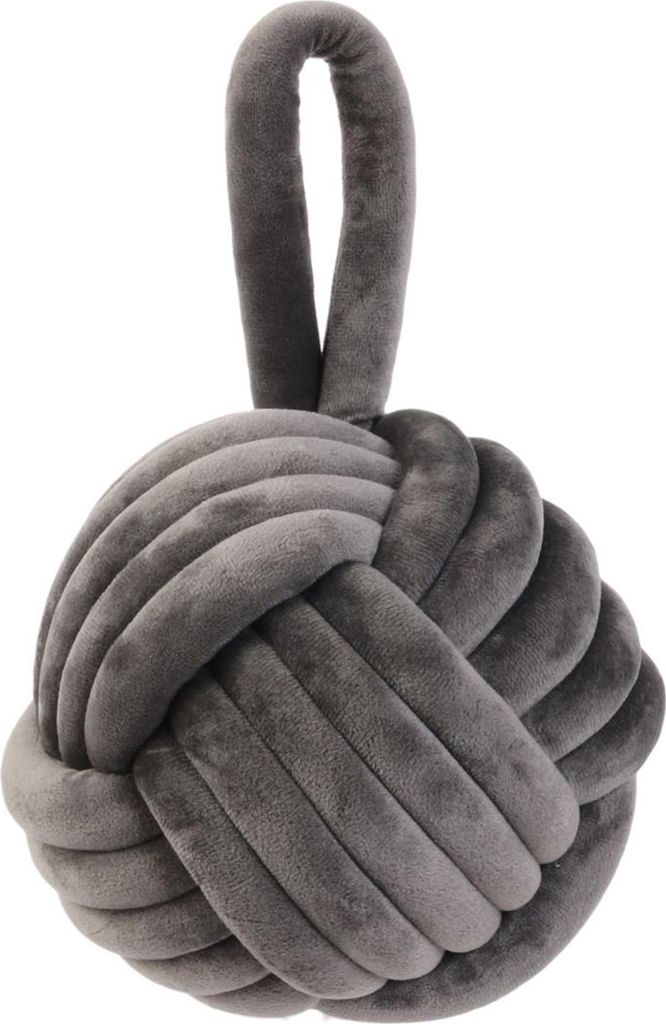 Home deco factory Turstopper Knopf - grau - 1,15 kg Produktbild 