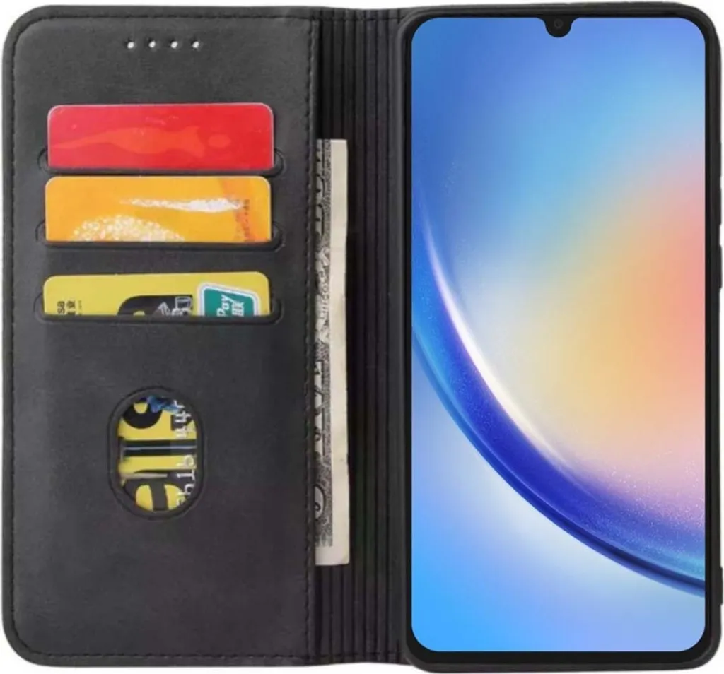 Custodia Samsung Galaxy A34 5G Portafoglio Nero - Smartphonica Premium