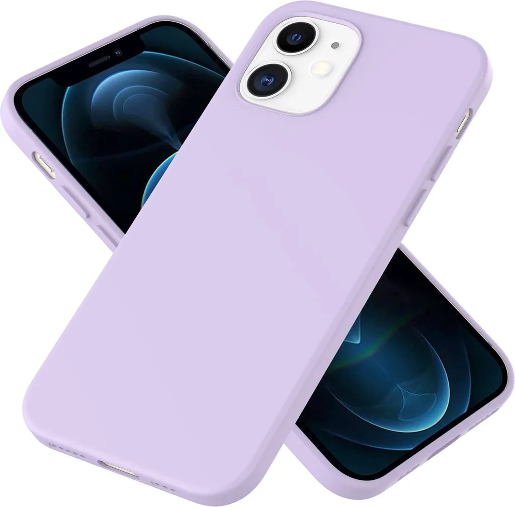 Cover NALIA iPhone 12 / 12 Pro Viola: Silicone Lavabile e Anti-Urti
