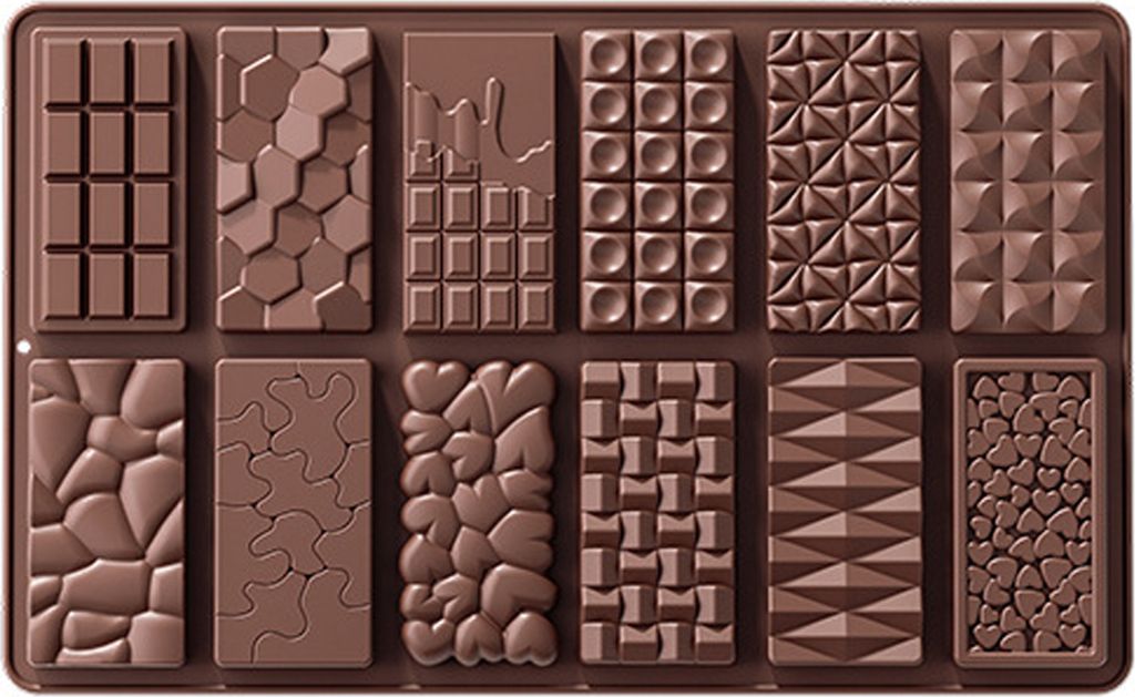 2-in-1 Schokoladenform Silikon Schokoladentafel Form Produktbild 1