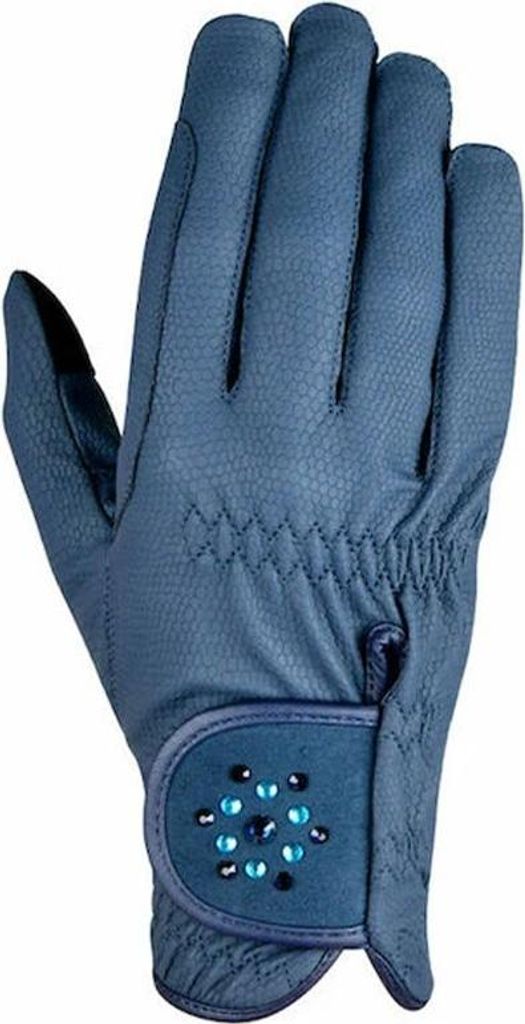 Dublin - "Bling" Reithandschuhe für Herren/Damen Unisex, Alltag, KT-Serino WB2260 (8) (Marine)