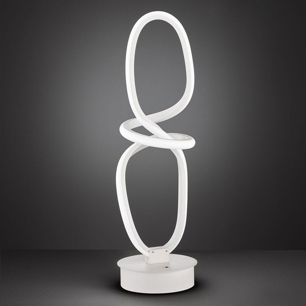 LED Tischlampe, Dimmbar, Fernbedienung, weiß, H 50 cm Produktbild 3