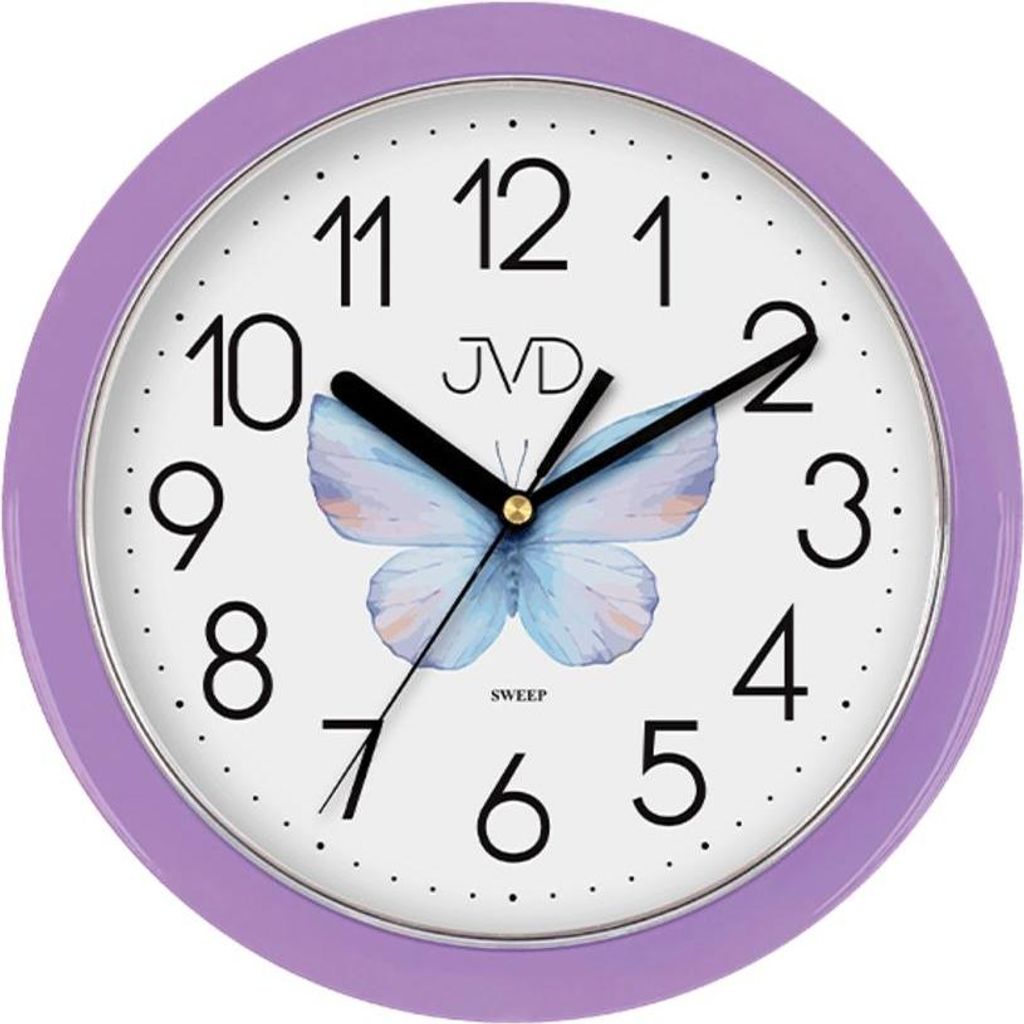Kinder-Wanduhr JVD HP612.D11, 25cm Produktbild 