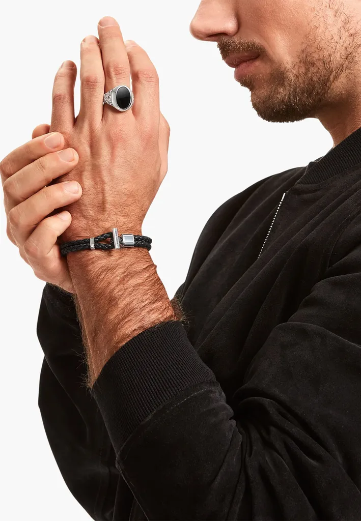 Thomas Sabo Bracciale Pelle Nero A2148-682 - Il Trend della Stagione - 2
