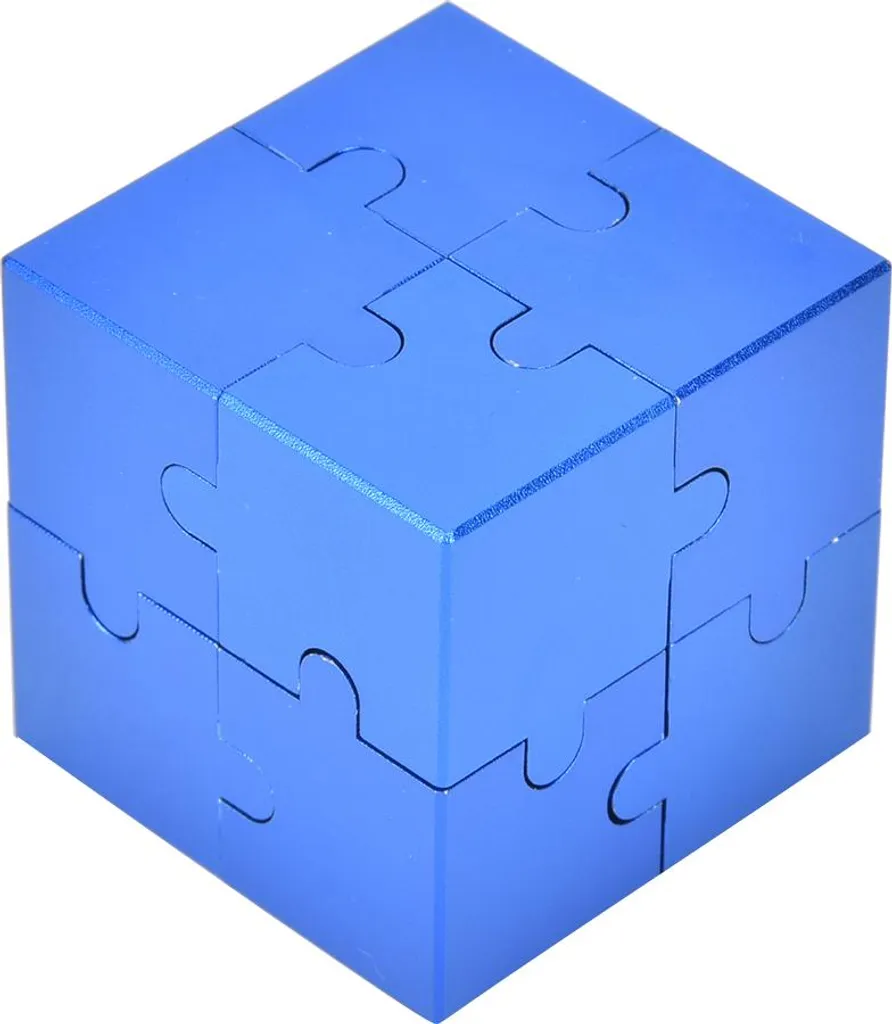 Casse-tête éducatif 3D bleu, le jouet de décompression carré idéal - 2