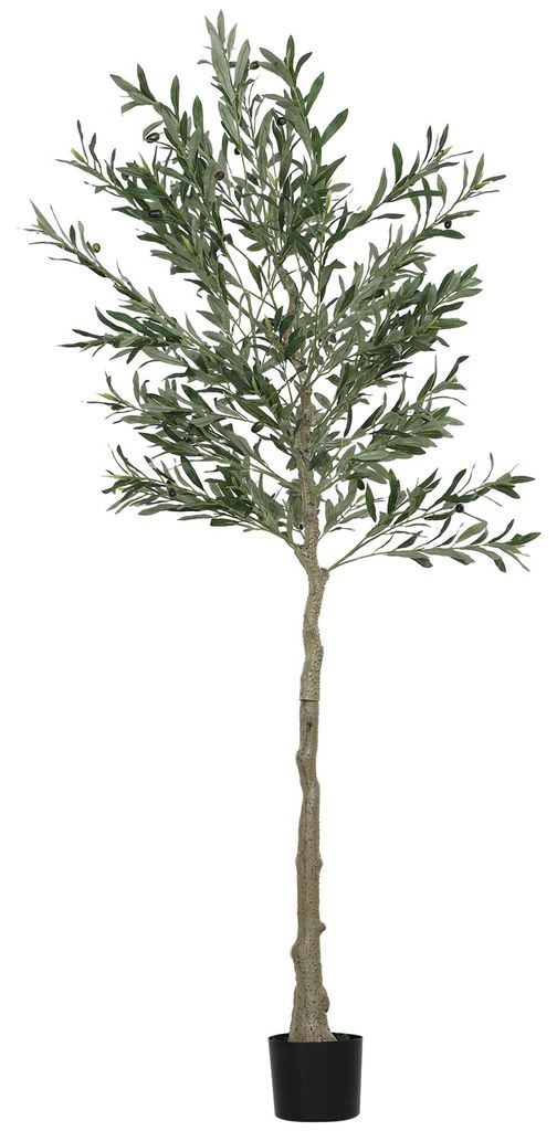 HOMCOM Kunstolijfboom, groot, 180 cm. Kunstplant voor Productafbeelding 
