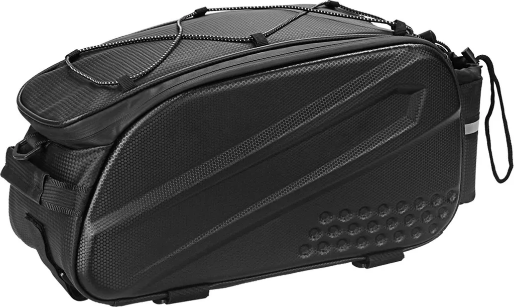 Sacoche de Porte-Bagages Vélo 10L Multifonctionnelle Imperméable Noire