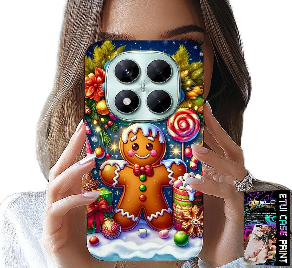 Kit Protezione Xiaomi Note 14 Pro 5G: Cover Natale + Vetro 9H
