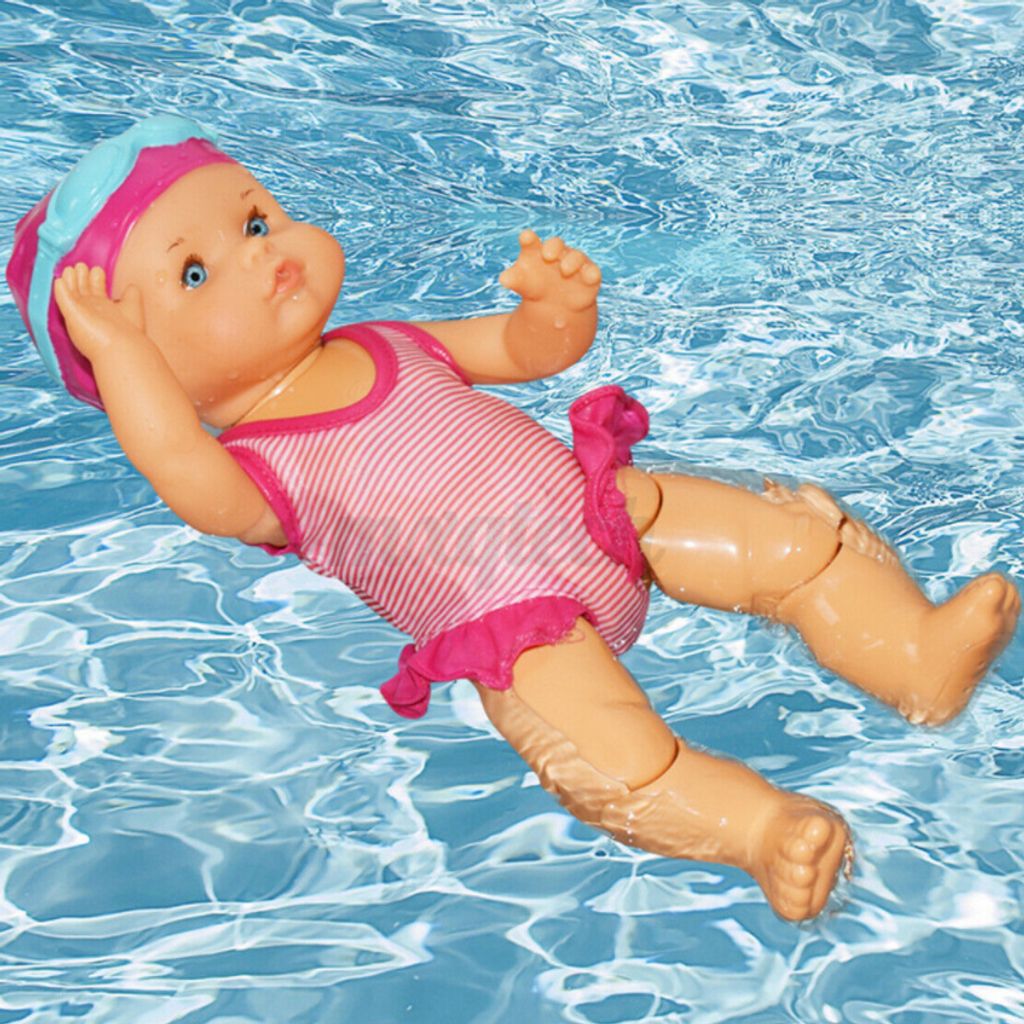 1x Schwimmende Puppe Badepuppe Frühen Pädagogisches Kinderspielzeug 