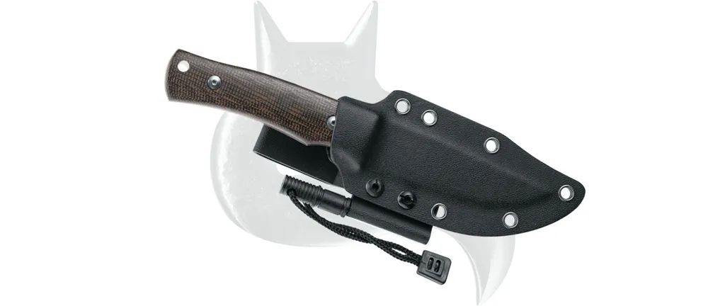 Couteau à lame fixe FOX Black Explorator en acier 440C stonewashed - 2