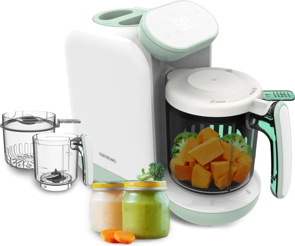 Robot da Cucina Cecotec Nana Babycare Design Bianco - Efficienza 4in1