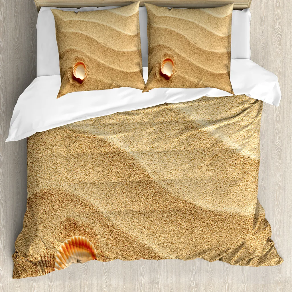 Set Copripiumino ABAKUHAUS Seashells Matrimoniale Boho-Chic