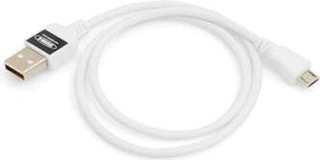 System-S Micro USB 2.0 Kabel Datenkabel und Ladekabel in weiß 50 cm