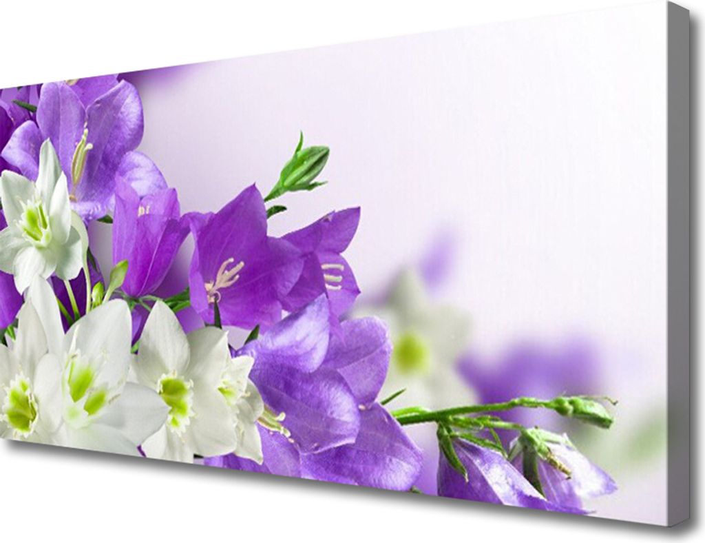 Tulup Leinwand-Bilder 100x50 Wandbild Canvas Kunstdruck Blumen Pflanzen