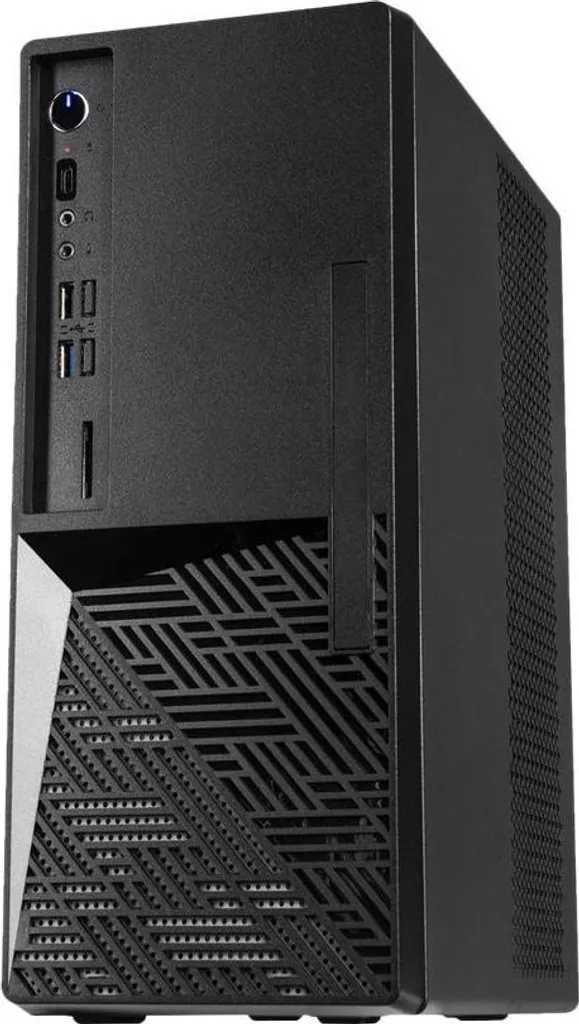 Boîtier PC Inter-Tech S-703 Desktop Micro-ATX Noir Compact pour Bureau
