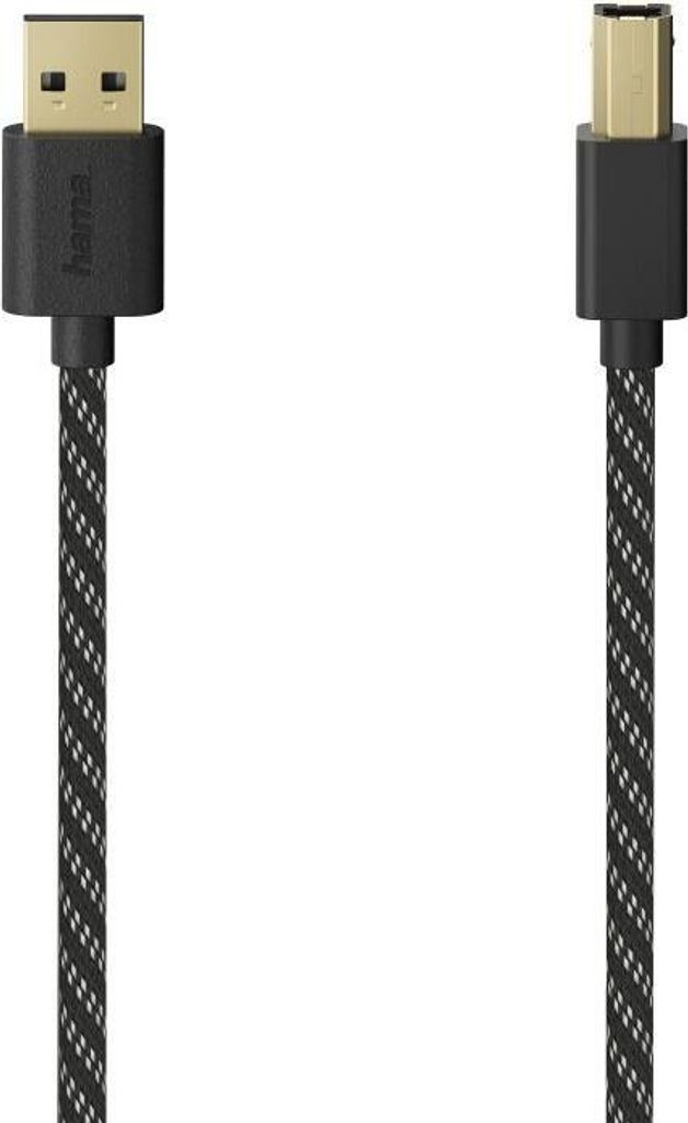 Hama 00201001, 1,5 m, USB A, USB B, USB 2.0, 0,48 Gbit/s, Produktbild 