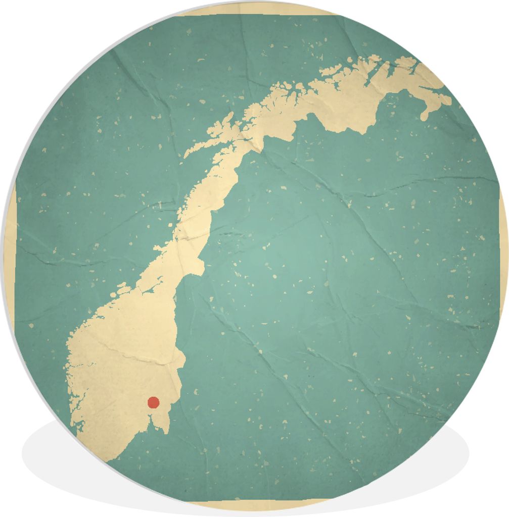 MuchoWow - Wand-Kreis - Wohnzimmer - Bild - Runde - Wanddeko - Dibond - Kunstdrucke