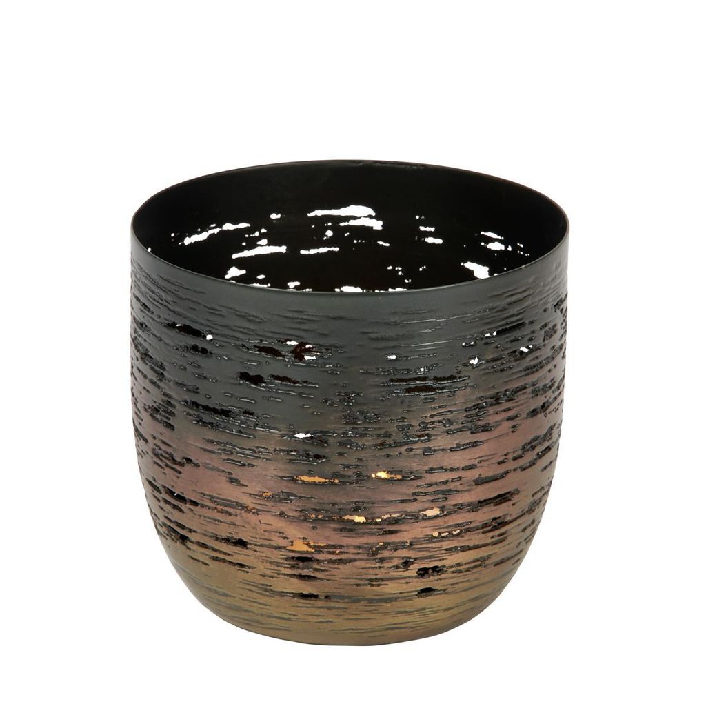 Lambert Osako Teelichthalter, Eisen, bronze H9,5cm D10cm 41060 SP25-2