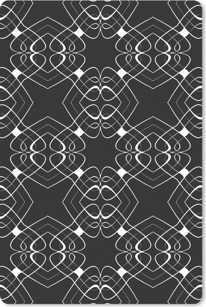 MuchoWow Mauspad Mousepad Muster - Linie - Schwarz und Weiß 18x27 cm - Mousepads - Maus Mat - Pad - Mausunterlage