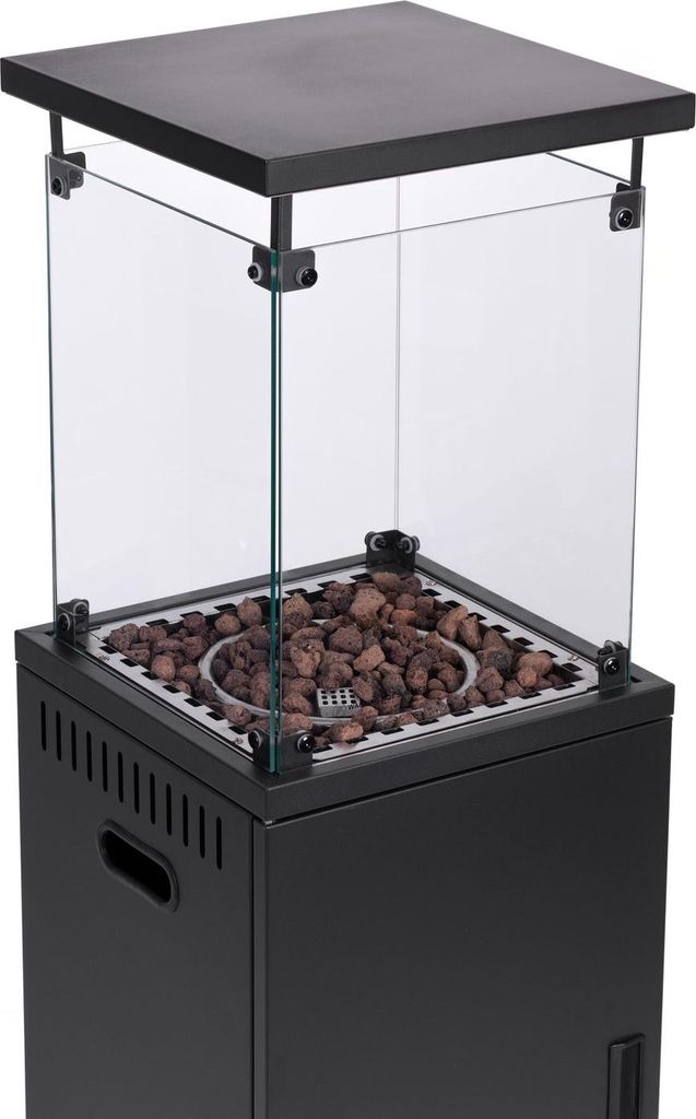 Gasheizstrahler, Heizstrahler, 13 kW, Glas, für Garten und Produktbild 