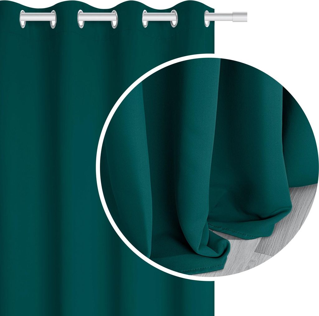 SIIN Vinzenz Verdunkelungsvorhang grün 140x250 Produktbild 