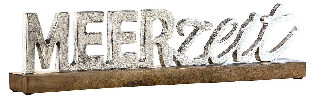 Letra con relieve, tiempo de mar, aluminio, madera de Imagen del producto 