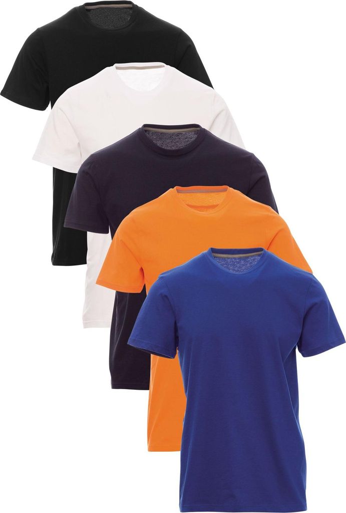 Mivaro Herren T-Shirt 5er Pack Basic Rundhals - Männer Tshirt 100% Baumwolle atmungsaktiv - kurzarm - Unterziehshirt - Regular Fit - bis Größe 5XL