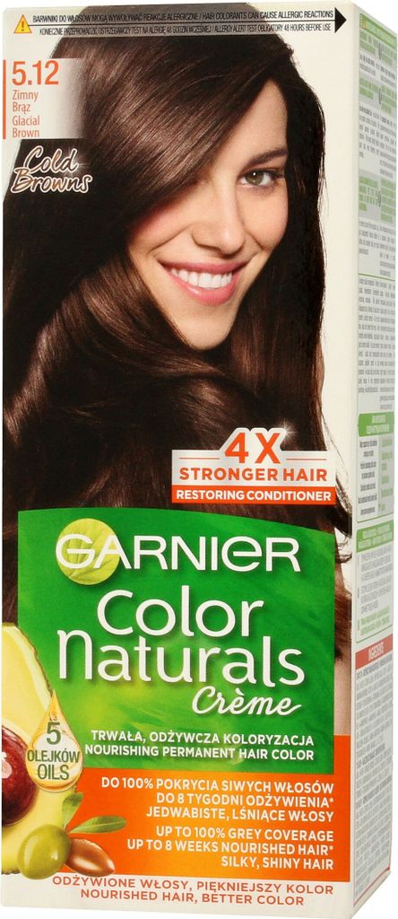 GARNIER Color Naturals Creme-Haarfarbe 5.12 Cold Brown Produktbild 
