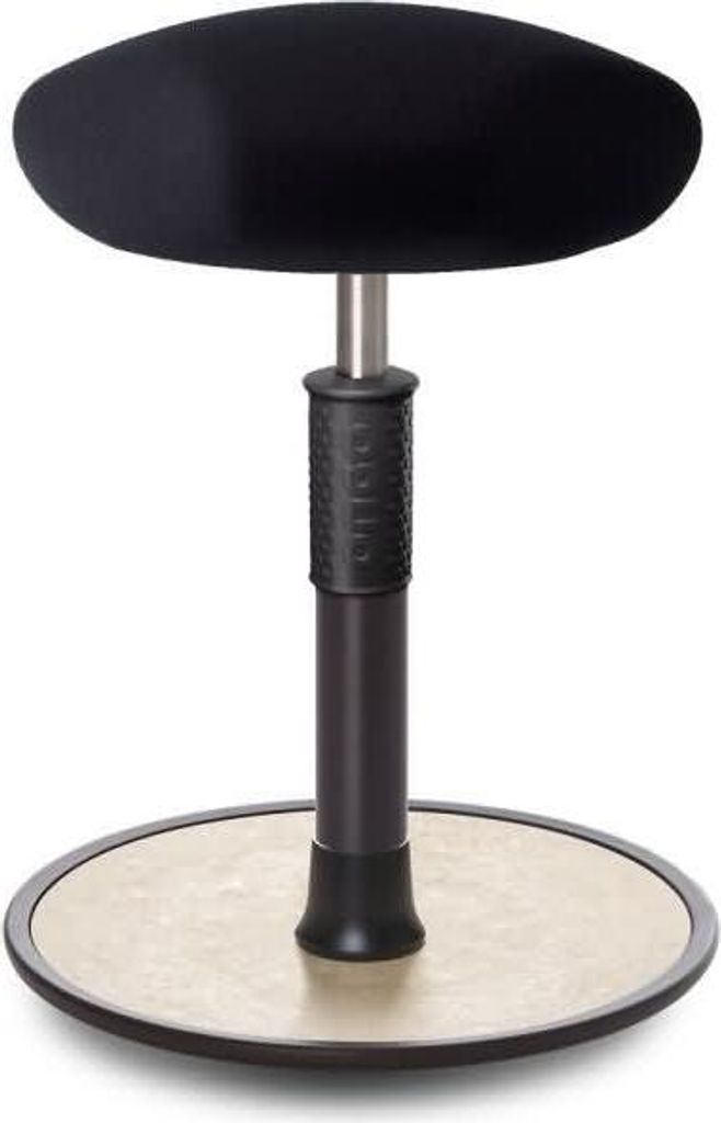 Sitz- Stehhocker Free Regular Triangel Gestrick schwarz schwarz /cremeweiß.