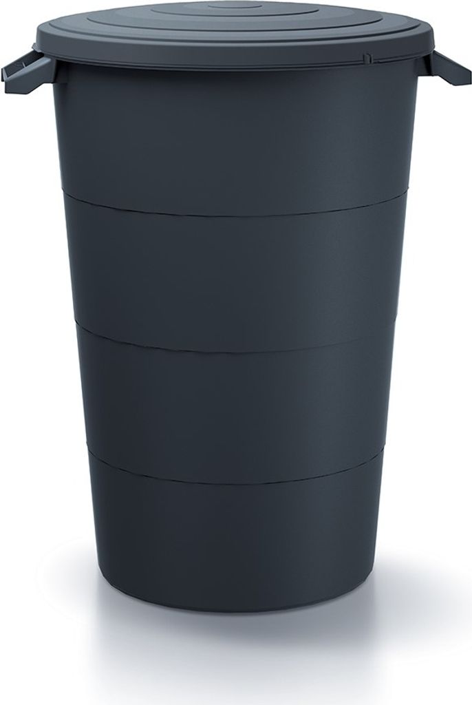 Plastová nádoba s úchyty SMOOTH antracit 80l Obrázek produktu 4