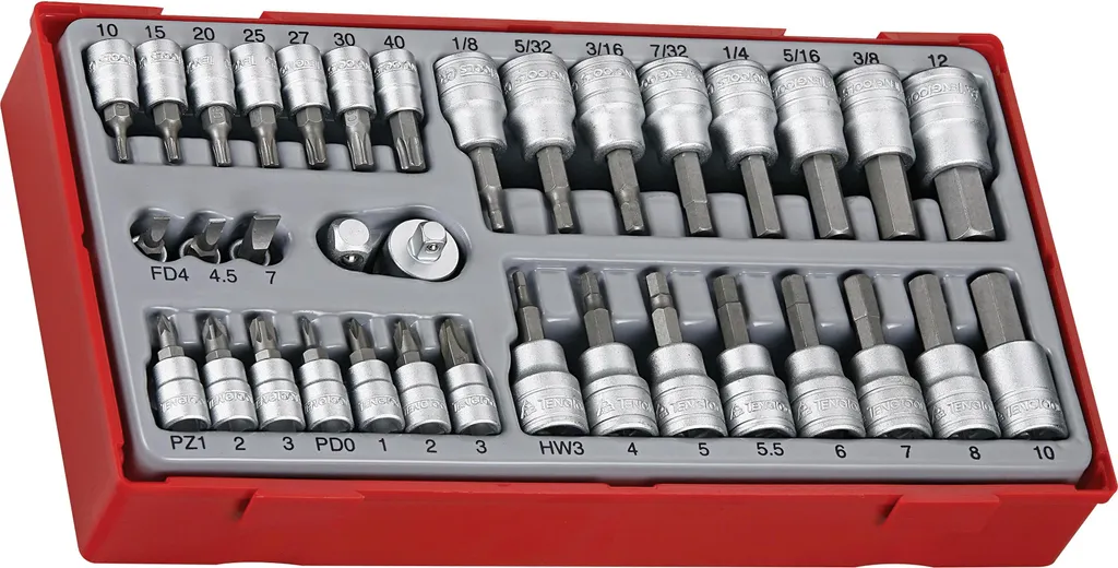 Coffret d'Embouts Robustes TTBS35 Tengtools avec Plateau Modulable