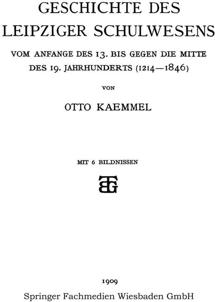 Geschichte des Leipziger Schulwesens