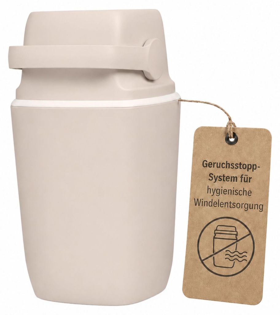 Windeleimer mit Geruchsstop, rechteckig, 20 Liter Produktbild 