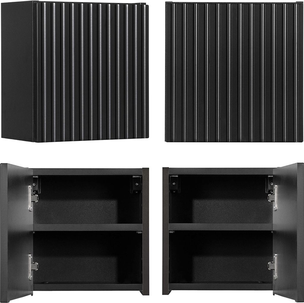 Hängeschrank 30x30cm, schwarz, NEWPORT-56-BLACK Produktbild 