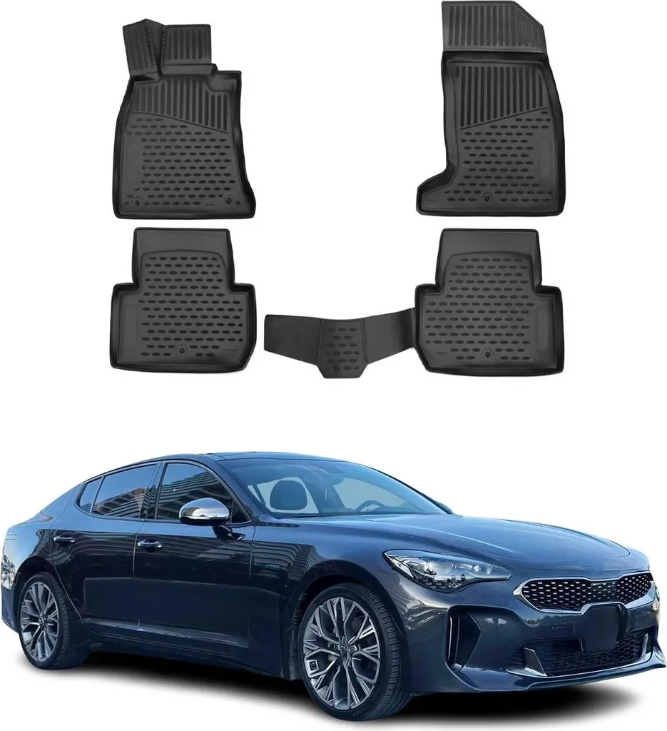 2017-2021 Kia Stinger tappetini TPE nero 4 pz