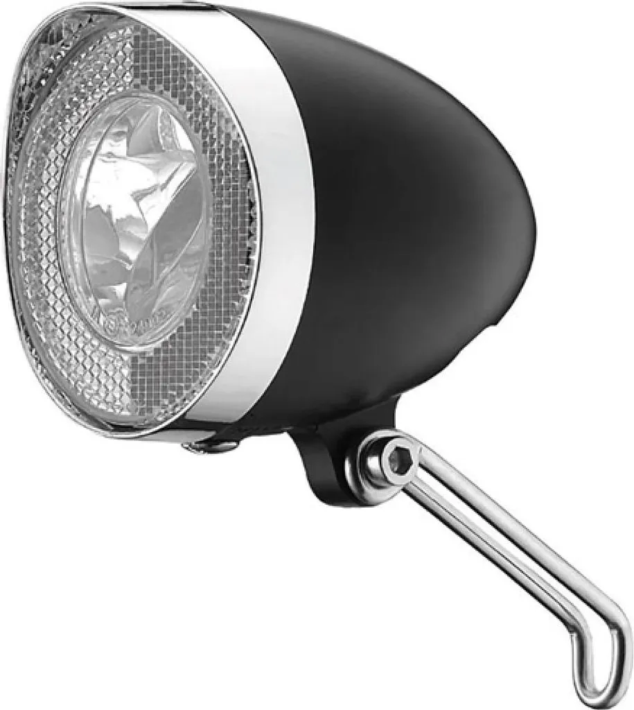 Phare Marwi LED noir 20 Lux dynamo Stvzo avec réflecteur pour cycle