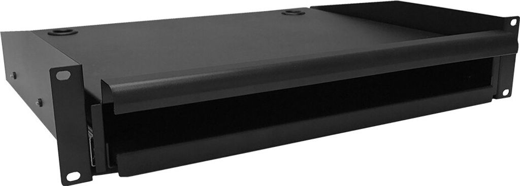19” Ausziehbarer Tastaturboden, maximales Gewicht 18 KG – 2 HE