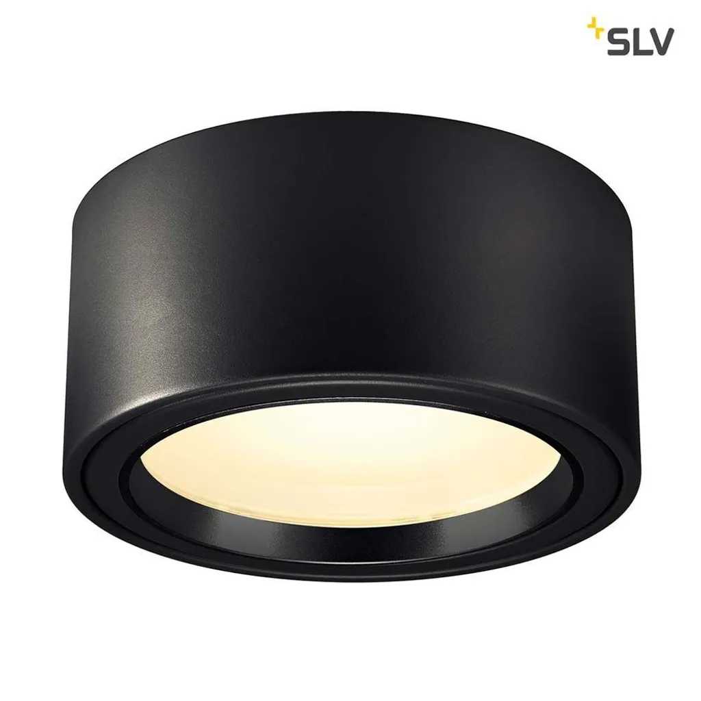Plafonnier LED Miro SLV Noir : Solution Éclairage Plafond Bas sans Trou