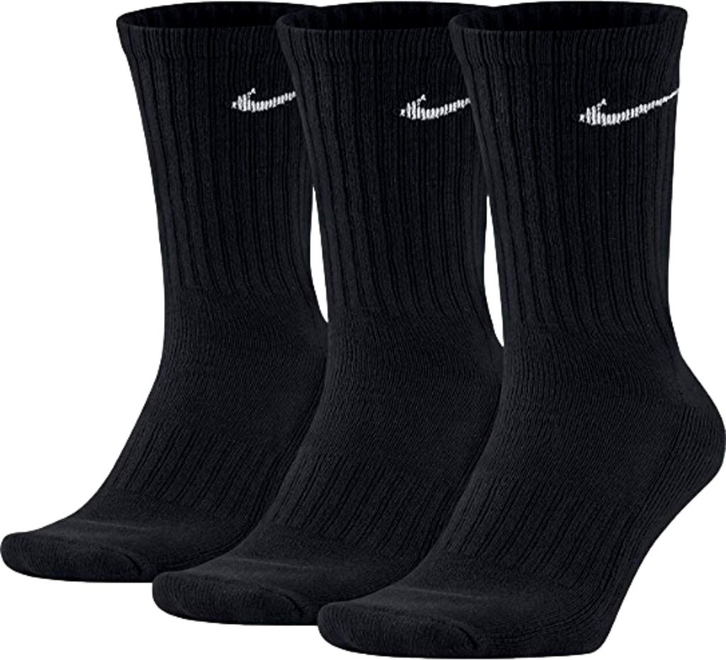 Nike U Nk Everyday Ltwt Crew 3Pr Black/White Black/White M Produktbild 